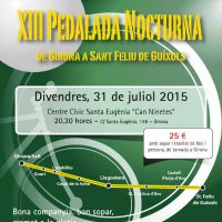 XIII Pedalada Nocturna de Girona a Sant Feliu de Guíxols