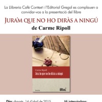 Presentació del llibre 'Jura'm que no ho diràs a ningú' Presentació del llibre 'Jura'm que no ho diràs a ningú'