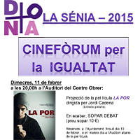 Cinefòrum per la igualtat Cinefòrum per la igualtat