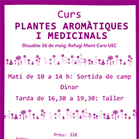 Curs 'Plantes aromàtiques i medicinals' Curs 'Plantes aromàtiques i medicinals'