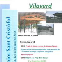 Festa Major de Sant Cristòfol 2014, Vilaverd