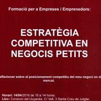 Curs 'Estratègies competitives per a negocis petits' Curs 'Estratègies competitives per a negocis petits'