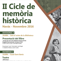 II Cicle de Memòria Històrica