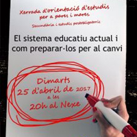 Xerrada 'El sistema educatiu actual i com preparar-los per al canvi' Xerrada 'El sistema educatiu actual i com preparar-los per al canvi'