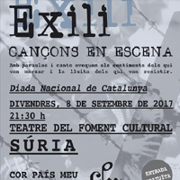 'Exili. Cançons en escena' 'Exili. Cançons en escena'