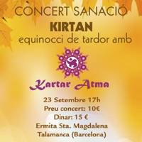Kirtan a l'Ermita de Santa Magdalena amb Kartar Atma