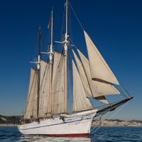 Visites al pailebot Santa Eulalia, amarrat al Port de Vilanova