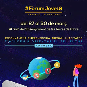 #FòrumJove19. 4t Saló de l'Ensenyament de les Terres de l'Ebre - Amposta 2019 #FòrumJove19. 4t Saló de l'Ensenyament de les Terres de l'Ebre - Amposta 2019
