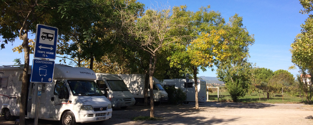 L'àrea d'autocaravanes de Vilafranca del Penedès