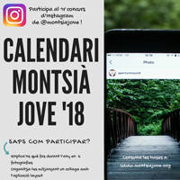 Concurs Instagram - Calendari Montsià Jove'18 Concurs Instagram - Calendari Montsià Jove'18