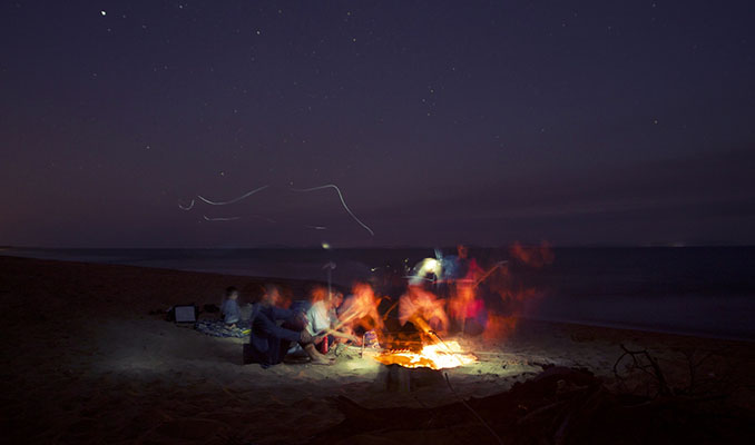 Nit a la platja