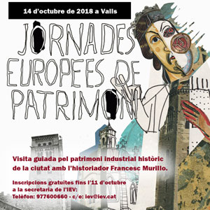 Jornades Europees de Patrimoni, visita guiada, Valls, 2018 Jornades Europees de Patrimoni, visita guiada, Valls, 2018
