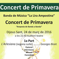 Concert de primavera - La Lira Ampostina 2016 Concert de primavera - La Lira Ampostina 2016