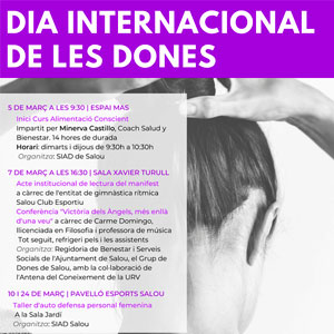 Dia Internacional de les Dones a Salou Dia Internacional de les Dones a Salou