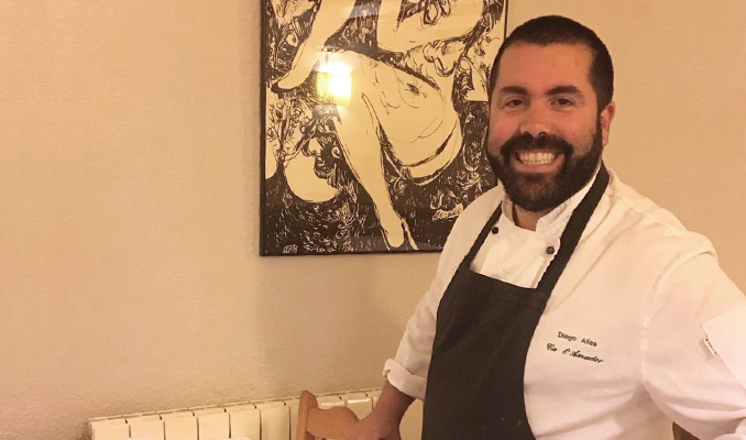 Diego Alías al restaurant Ca l'Amador
