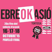 Ebreokasió. 20a Fira del vehicle d'ocasió - Tortosa 2015 Ebreokasió. 20a Fira del vehicle d'ocasió - Tortosa 2015