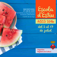 Escola d'Estiu - Ascó 2016 Escola d'Estiu - Ascó 2016