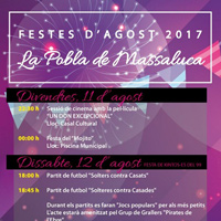 Festes d'agost de La Pobla de Massaluca 2017