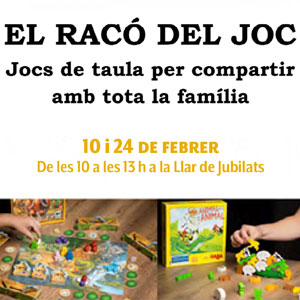 Racó del Joc: Jocs de taula per a compartir amb tota la família, Cassà de la Selva, 2019