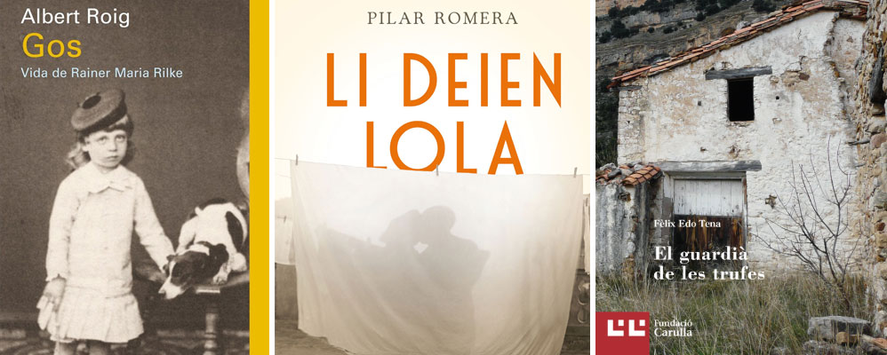 Llibres 'Gos', 'Li deien Lola' i 'El guardià de les trufes' 