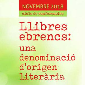 Cicle 'Llibres ebrencs: una denominació d'origen literària' - Ribera d'Ebre 2018 Cicle 'Llibres ebrencs: una denominació d'origen literària' - Ribera d'Ebre 2018