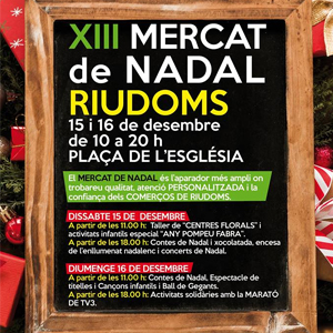 Mercat de Nadal a Riudoms Mercat de Nadal a Riudoms