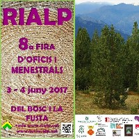 Fragment del cartell de la Fira d'Oficis i menestrals de Rialp Fragment del cartell de la Fira d'Oficis i menestrals de Rialp