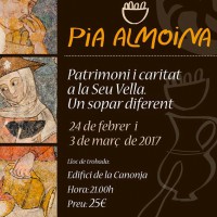 Seu Vella, Pia Almoïna, patrimoni, gastronomia, sopar, recreació, història, Segrià, febrer, març, 2017, Surtdecasa Ponent