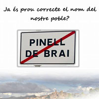 Pinell de Brai - Nom correcte