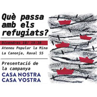 Xerrada 'Què passa amb els refugiats?' Xerrada 'Què passa amb els refugiats?'