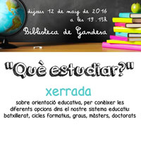 Xerrada 'Què estudiar?' Xerrada 'Què estudiar?'