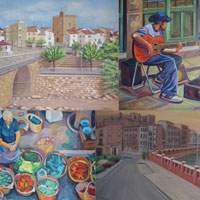 Exposició de pintura de Rosa Febrer i Tere Arasa