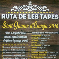 Ruta de les Tapes - Sant Jaume d'Enveja 2016 