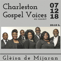 Fragment del cartell del concert de Gospel de Vielha d'enguany Fragment del cartell del concert de Gospel de Vielha d'enguany