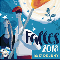 Fragment del cartell de les Falles de la Pobla de Segur