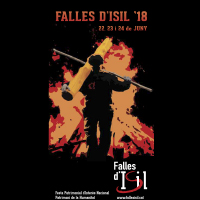 Fragment del cartell de les Falles d'Isil Fragment del cartell de les Falles d'Isil