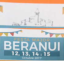 Fragment del cartell de la Festa Major de Beranui