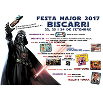 Cartell de la Festa Major de Biscarri 2017