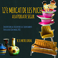 Fragment del cartell del Mercat de les puces de la Pobla de Segur Fragment del cartell del Mercat de les puces de la Pobla de Segur