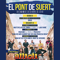 Fragment del cartell dels actes del Pont de la Purissima a Pont de Suert Fragment del cartell dels actes del Pont de la Purissima a Pont de Suert