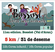 Fragment del cartell de la Sant Silvestre de Bossost Fragment del cartell de la Sant Silvestre de Bossost