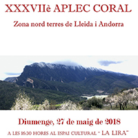 Fragment del cartell del XXXVIIè Aplec Coral