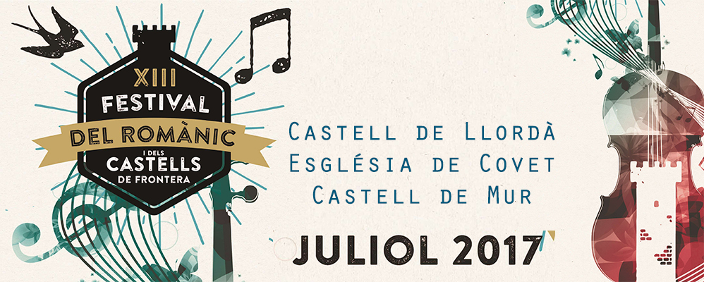 Fragment del cartell del Festival del Romànic i els Castells de Frontera del Pallars Jussà
