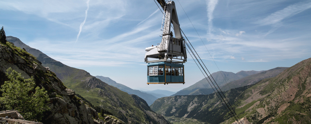 Una de les imatges icòniques de la Vall Fosca, el seu telefèric