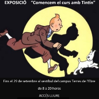 Comencem el curs amb Tintín - exposició URV Tortosa 2017