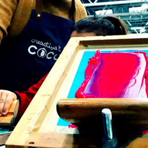 Taller infantil de serigrafia Taller infantil de serigrafia