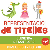 Representació de titelles 'Llegenda de Sant Jordi' - Cambrils 2017