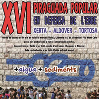 XVI Piraguada Popular en Defensa de l'Ebre - 2016