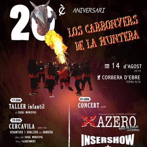20è aniversari Los Carronyers de la Muntera - Corbera d'Ebre 2019 20è aniversari Los Carronyers de la Muntera - Corbera d'Ebre 2019