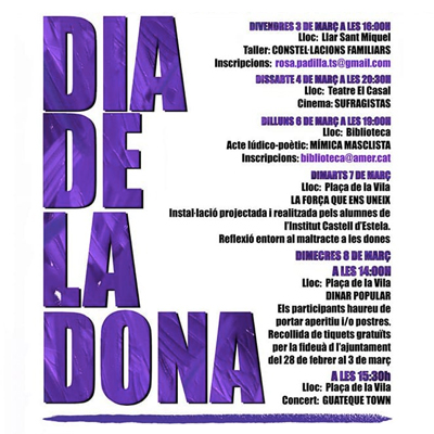 8M, Dia de la Dona, Amer, 2023 8M, Dia de la Dona, Amer, 2023